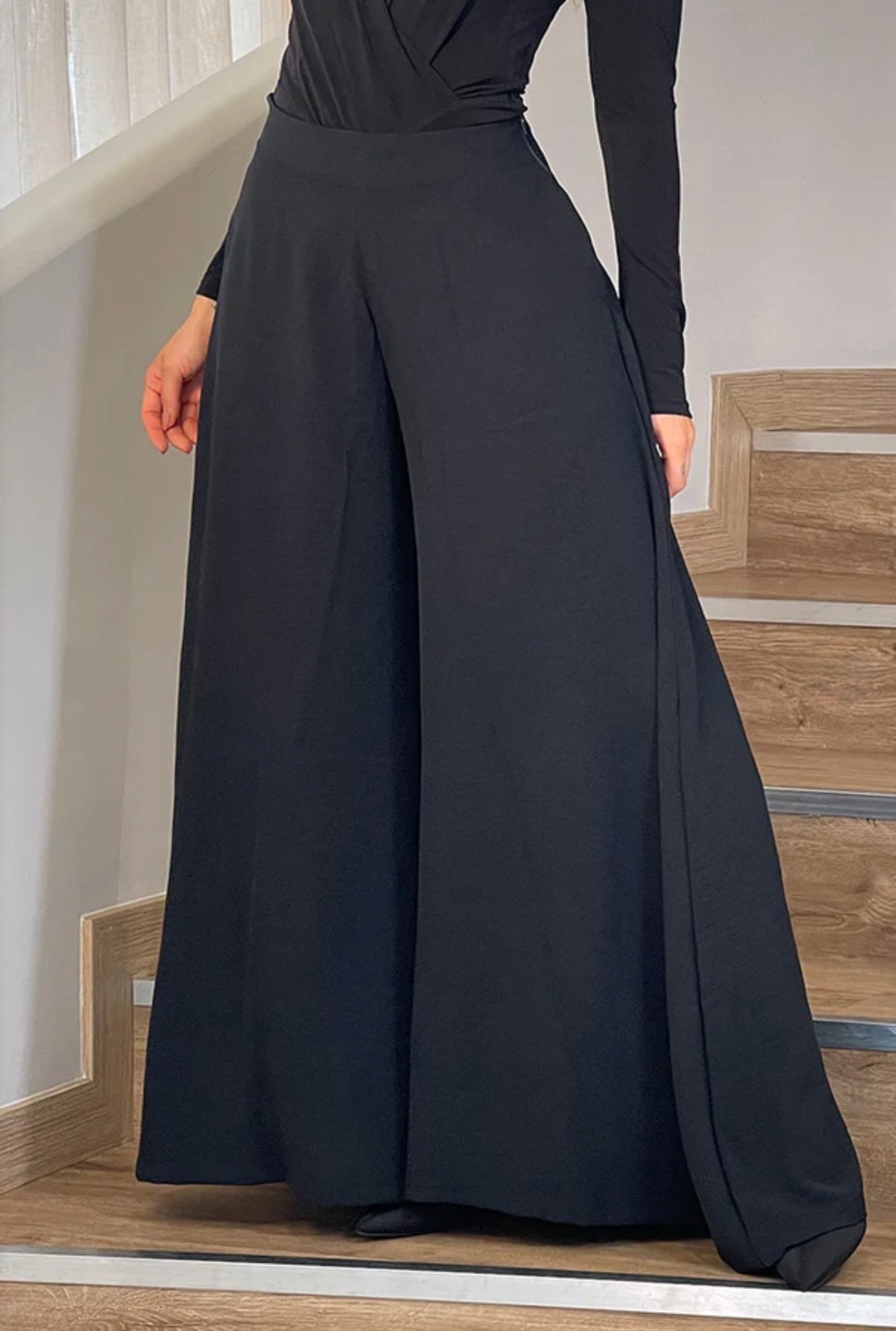 Pantalon Negro Palazo