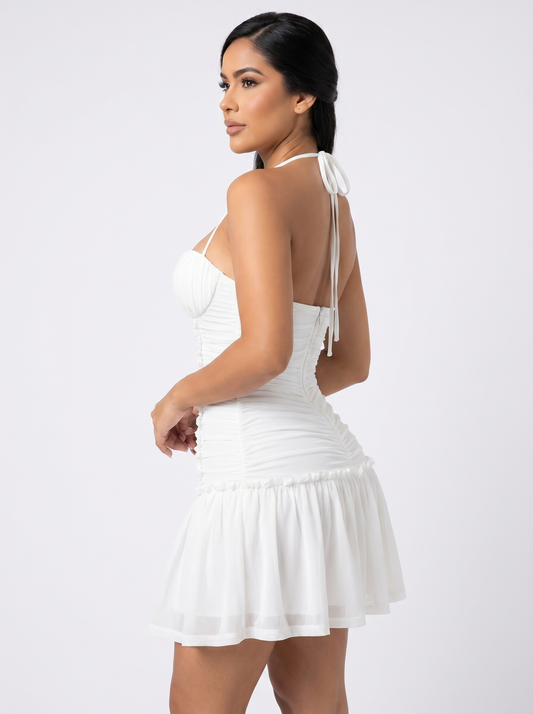 Vestido Fiori blanco