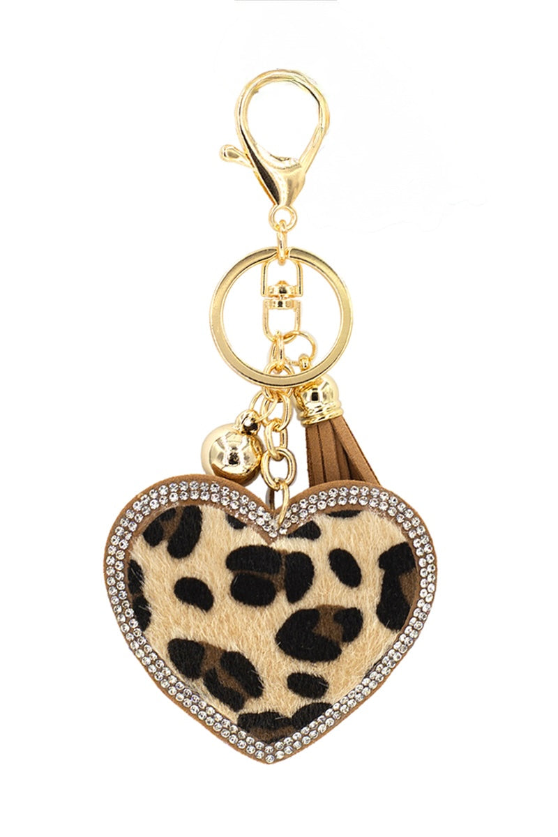 Llavero Cafe Corazón de Leopardo