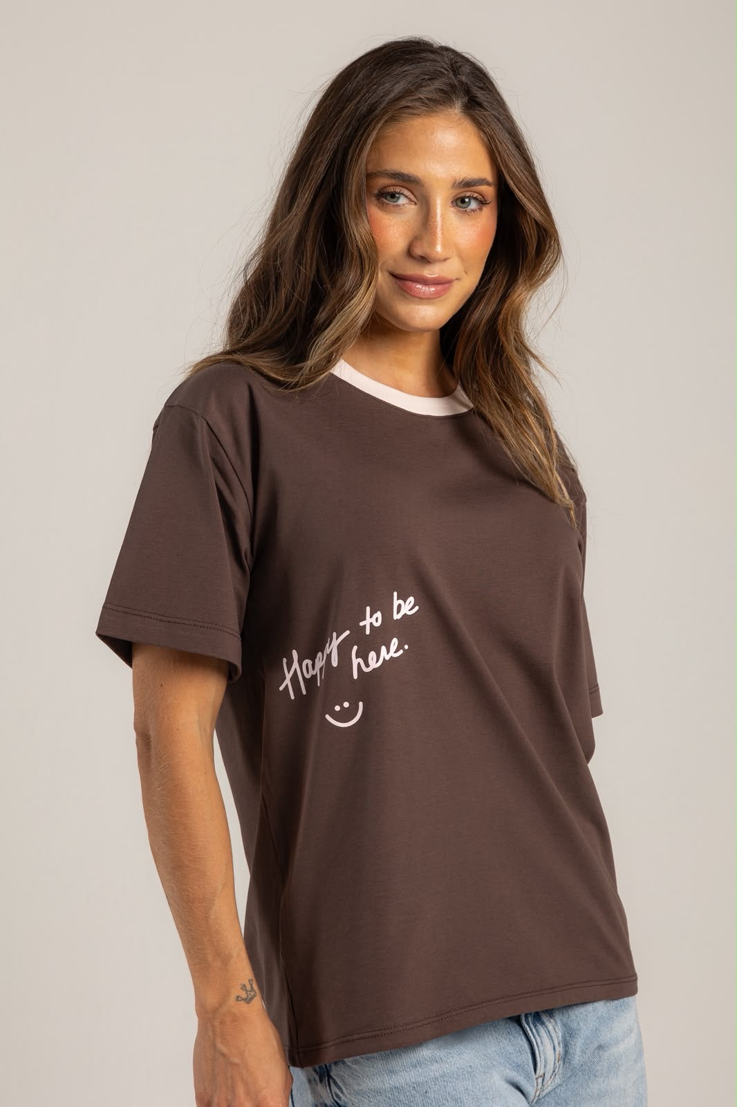 Camiseta Cafe Happy To Be