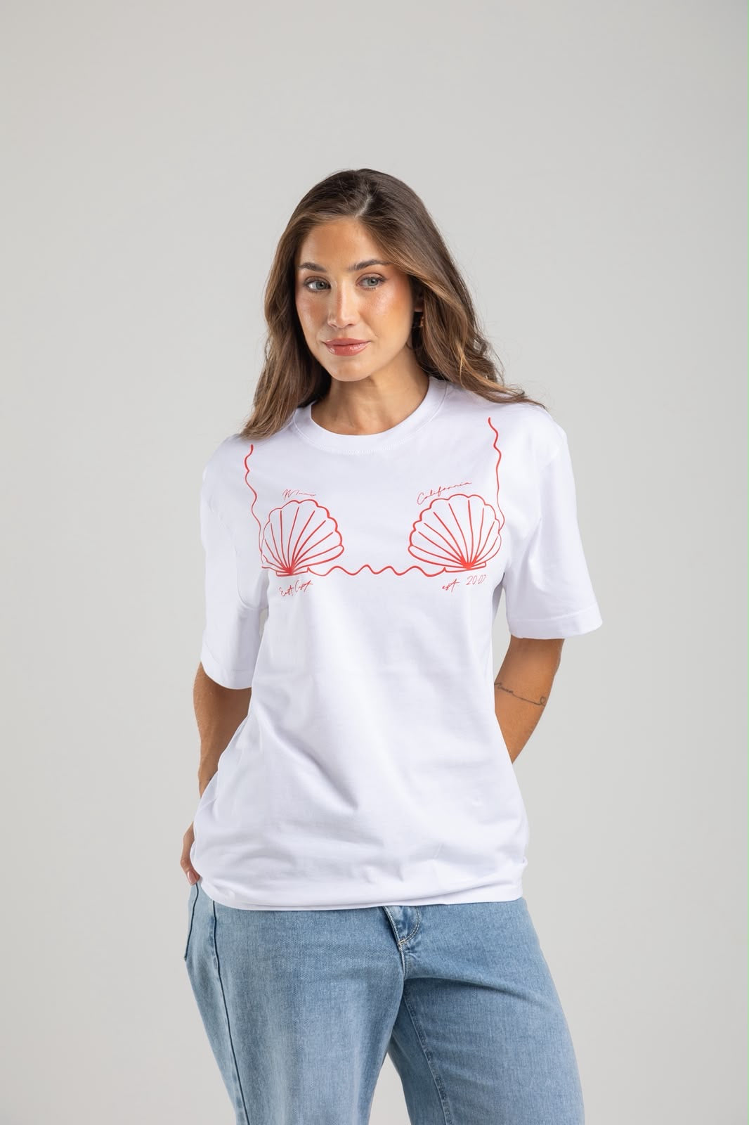 Camiseta Blanca Conchas