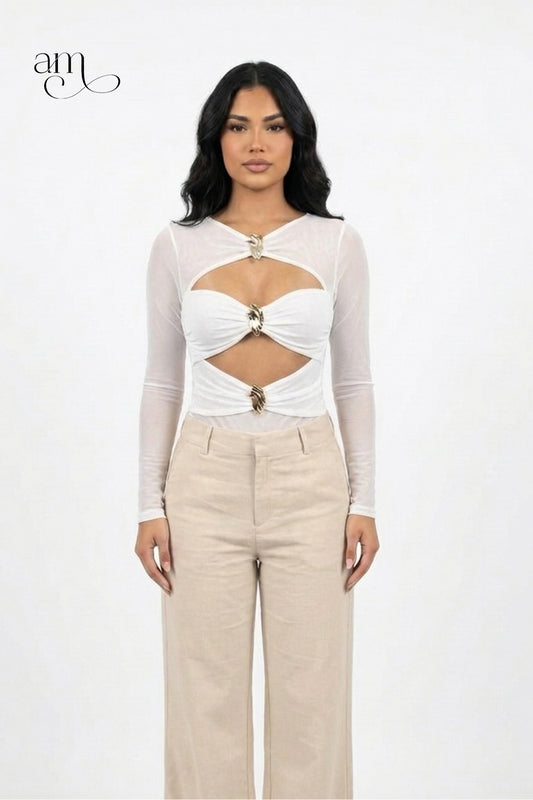 Blusa White Col