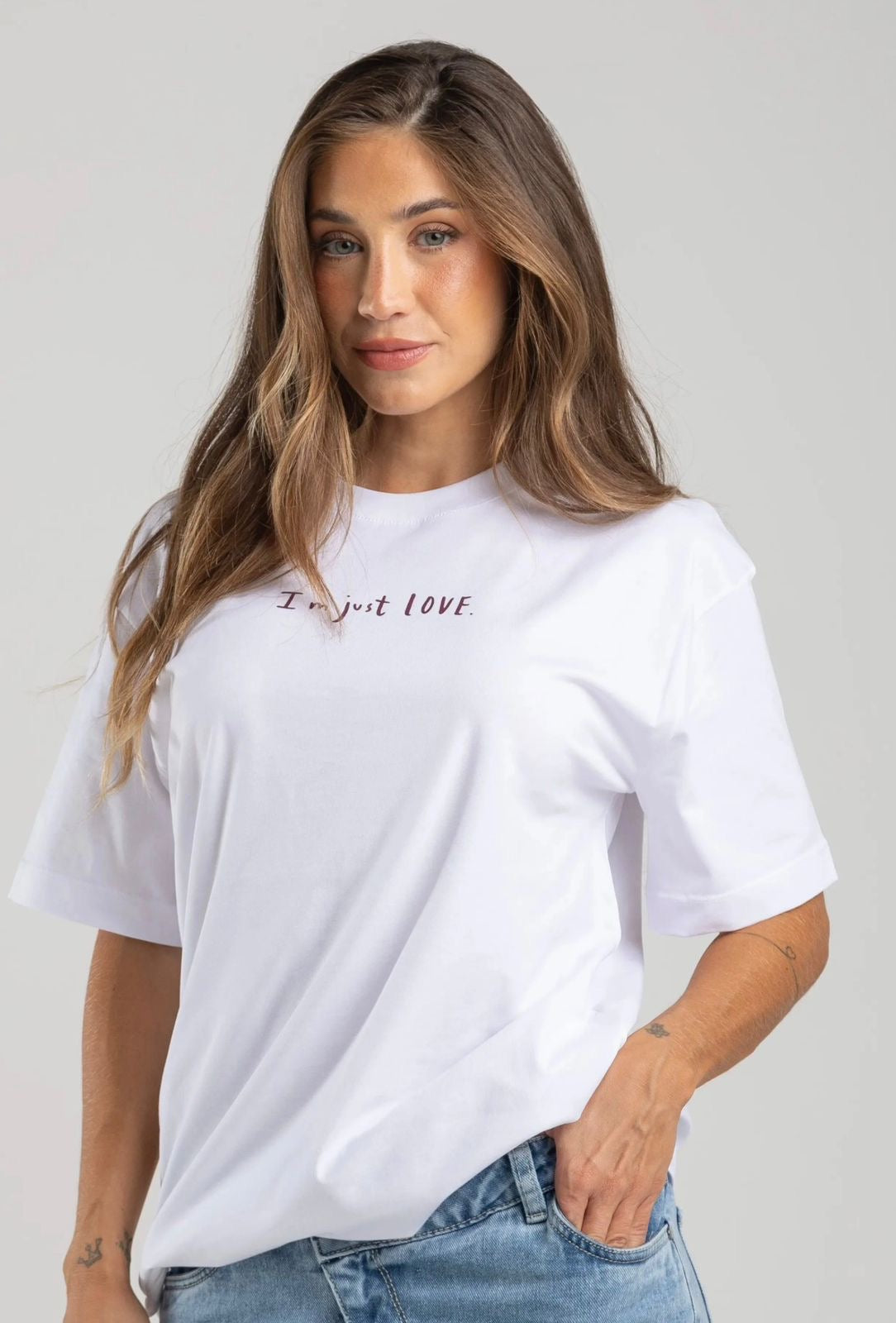 Camiseta Blanca im Justo Love