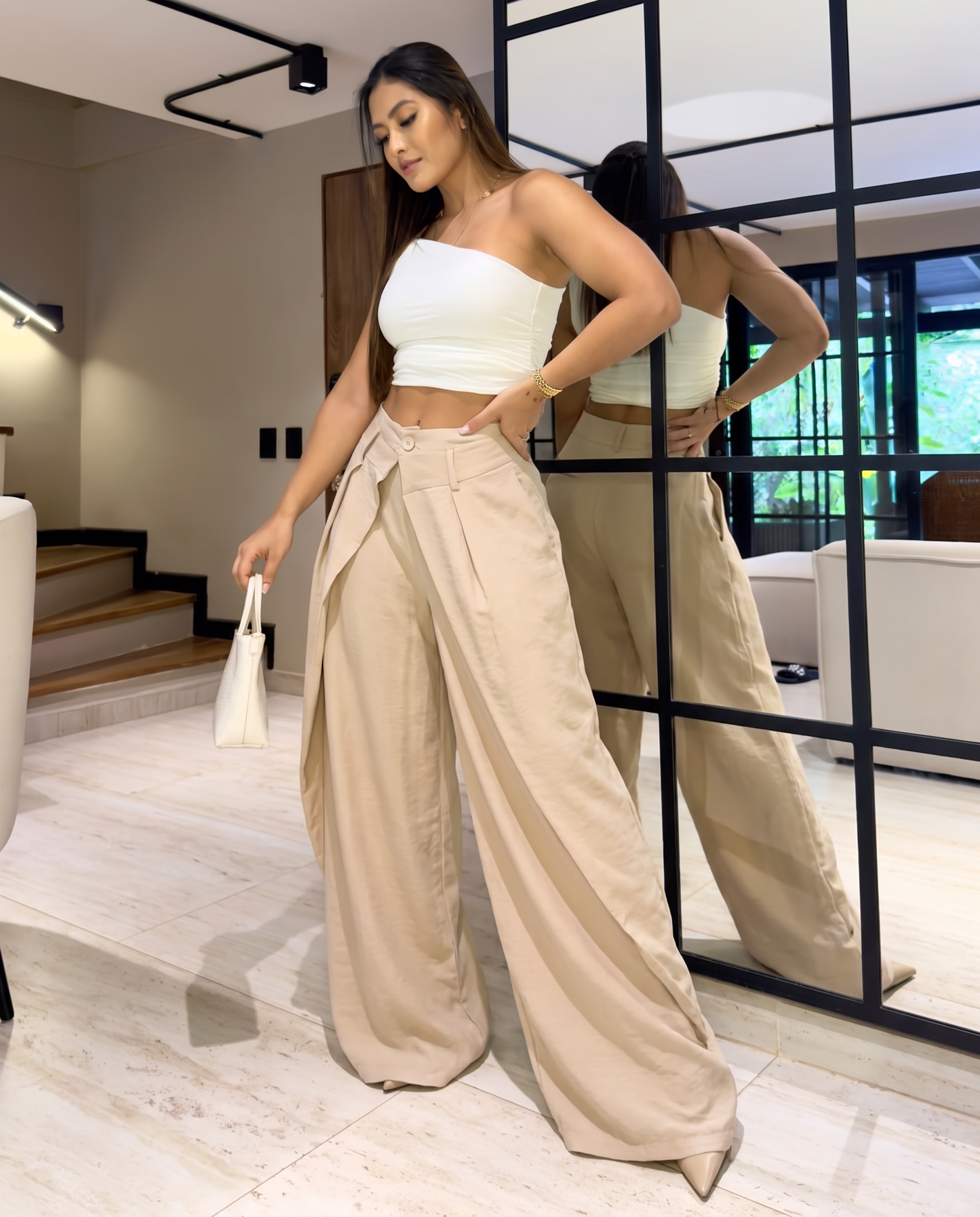 Pantalon Beige Cafe