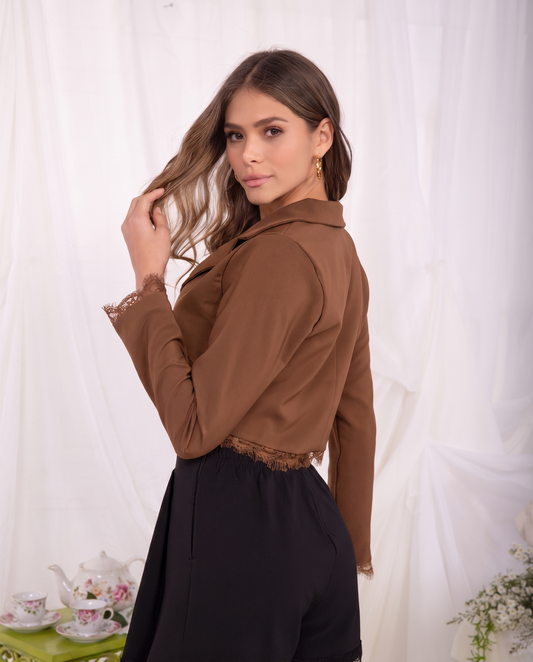 Blazer Cafe Satin